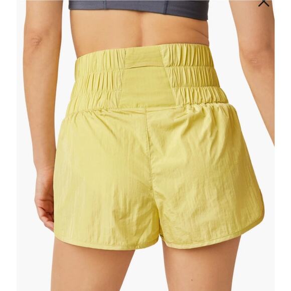 Free People Movement The Way Home Golden Shorts Size Medium - Picture 3 of 9